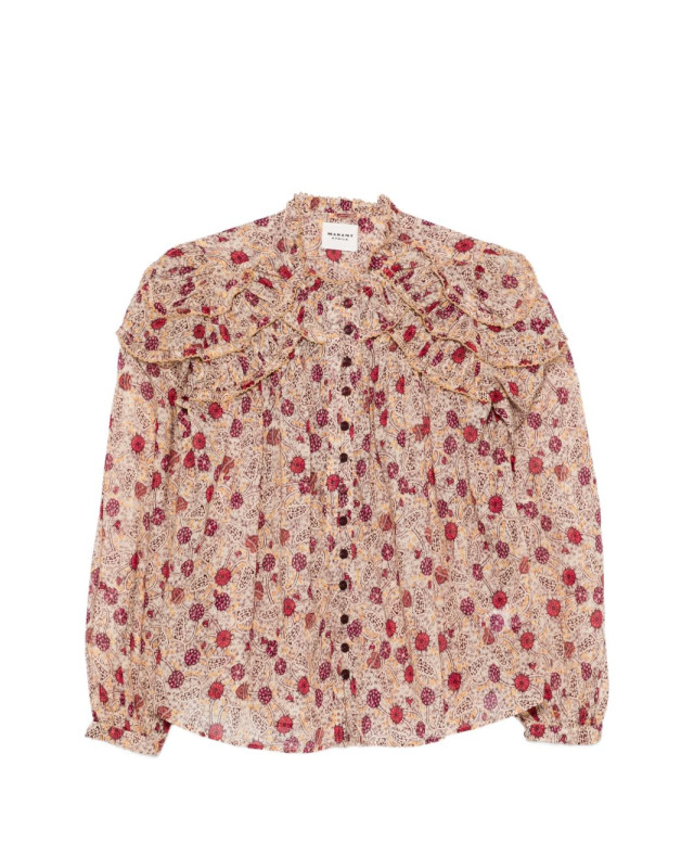 [Marant Etoile] Shirts Long Sleeve FW26 HT0681FA D3J03E ECRY