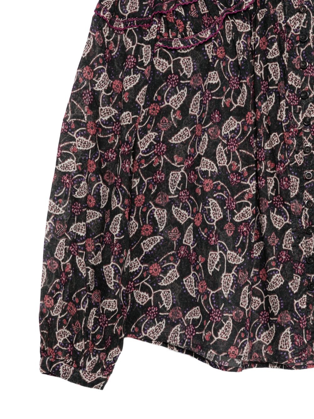 [Marant Etoile] Shirts Long Sleeve FW26 HT0681FA D3J03E BKRY