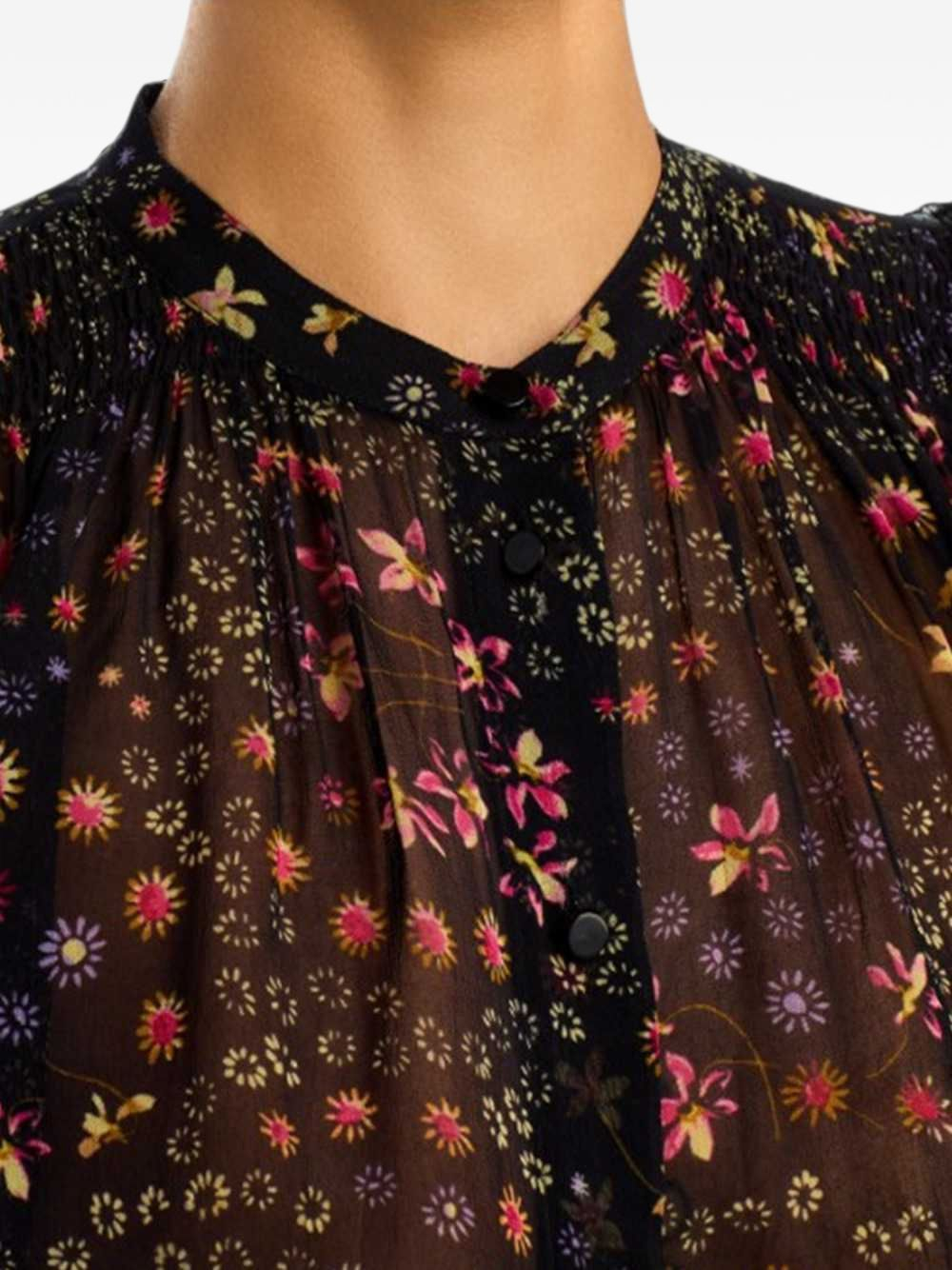 [Marant Etoile] Shirts Long Sleeve FW26 HT0947FA D3J01E BKEC