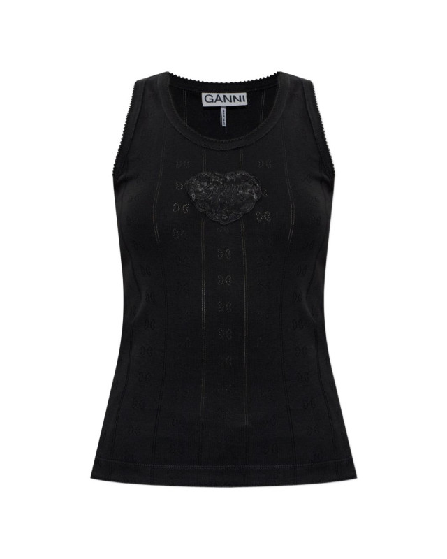 [GANNI] Tank top FW26 A1040451 099