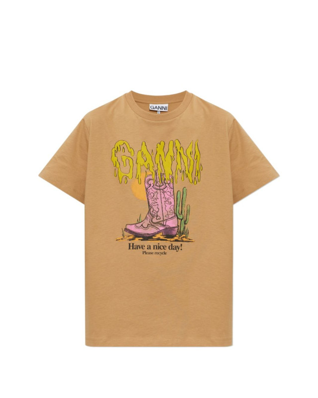 [GANNI] T-shirts Short Sleeve FW26 A1050254 934