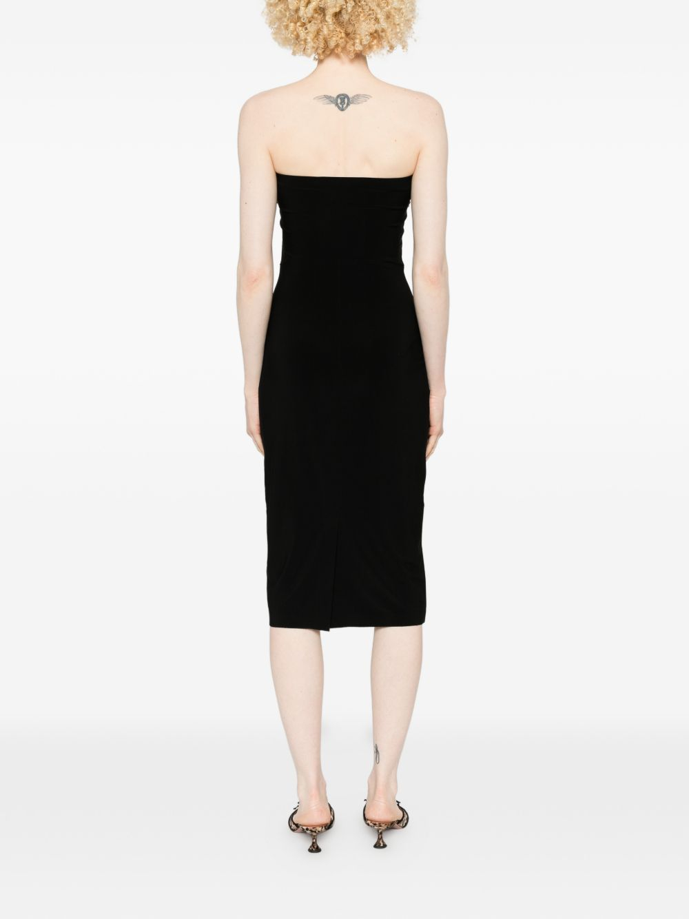 [Norma Kamali] Short sleeve dress FW26 KK4253PLU14001 BLACK