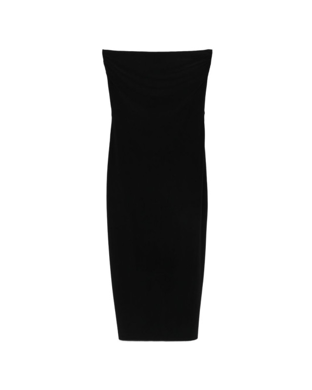 [Norma Kamali] Short sleeve dress FW26 KK4253PLU14001 BLACK