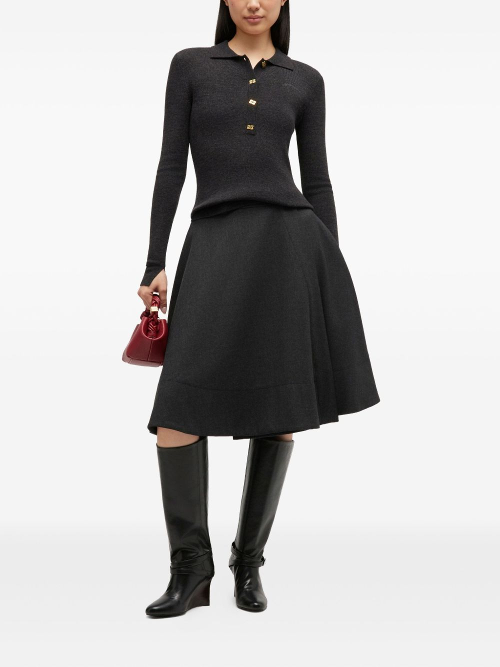 [GANNI] T-shirts Long Sleeve FW26 A1070125 252