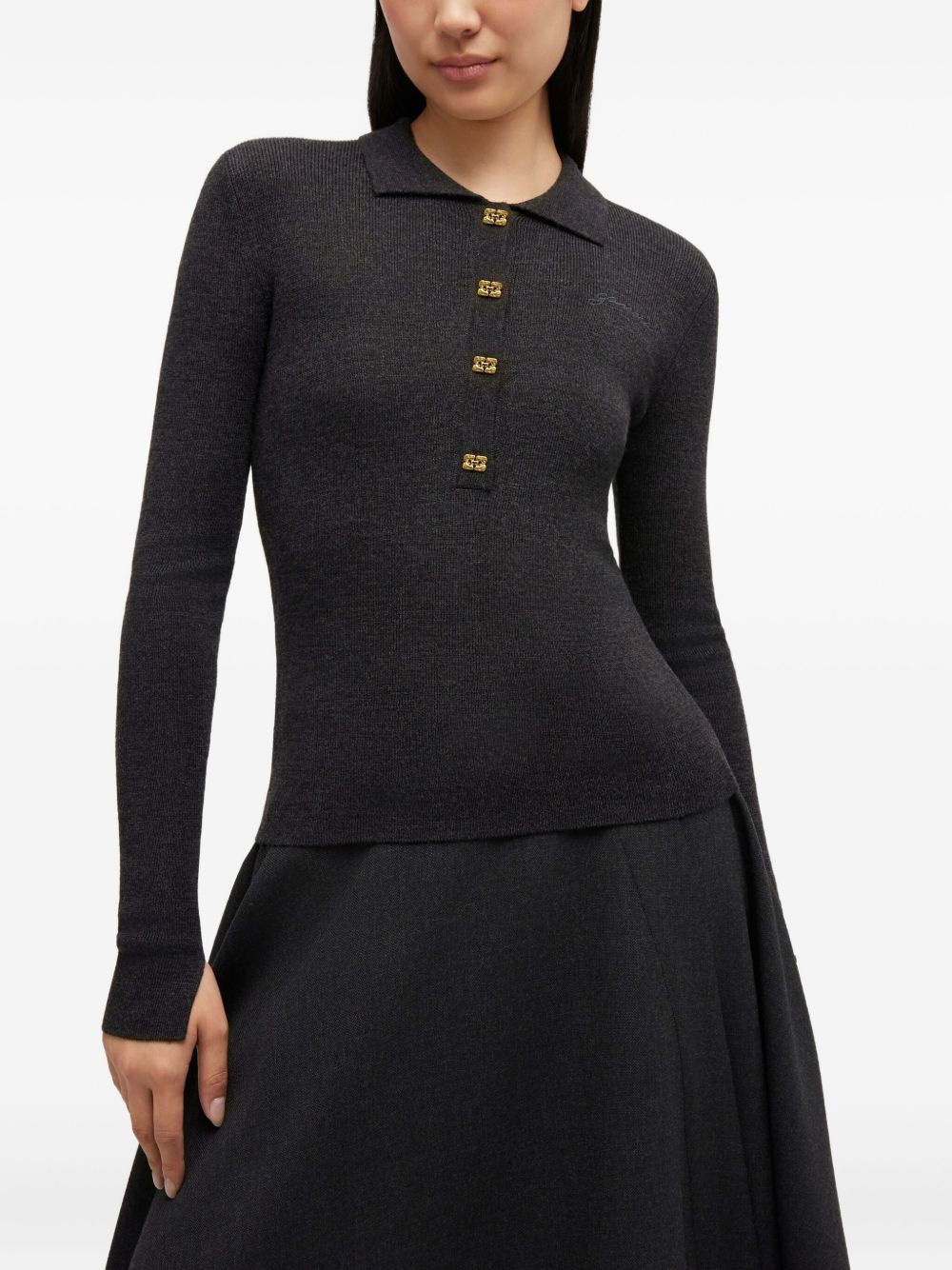 [GANNI] T-shirts Long Sleeve FW26 A1070125 252