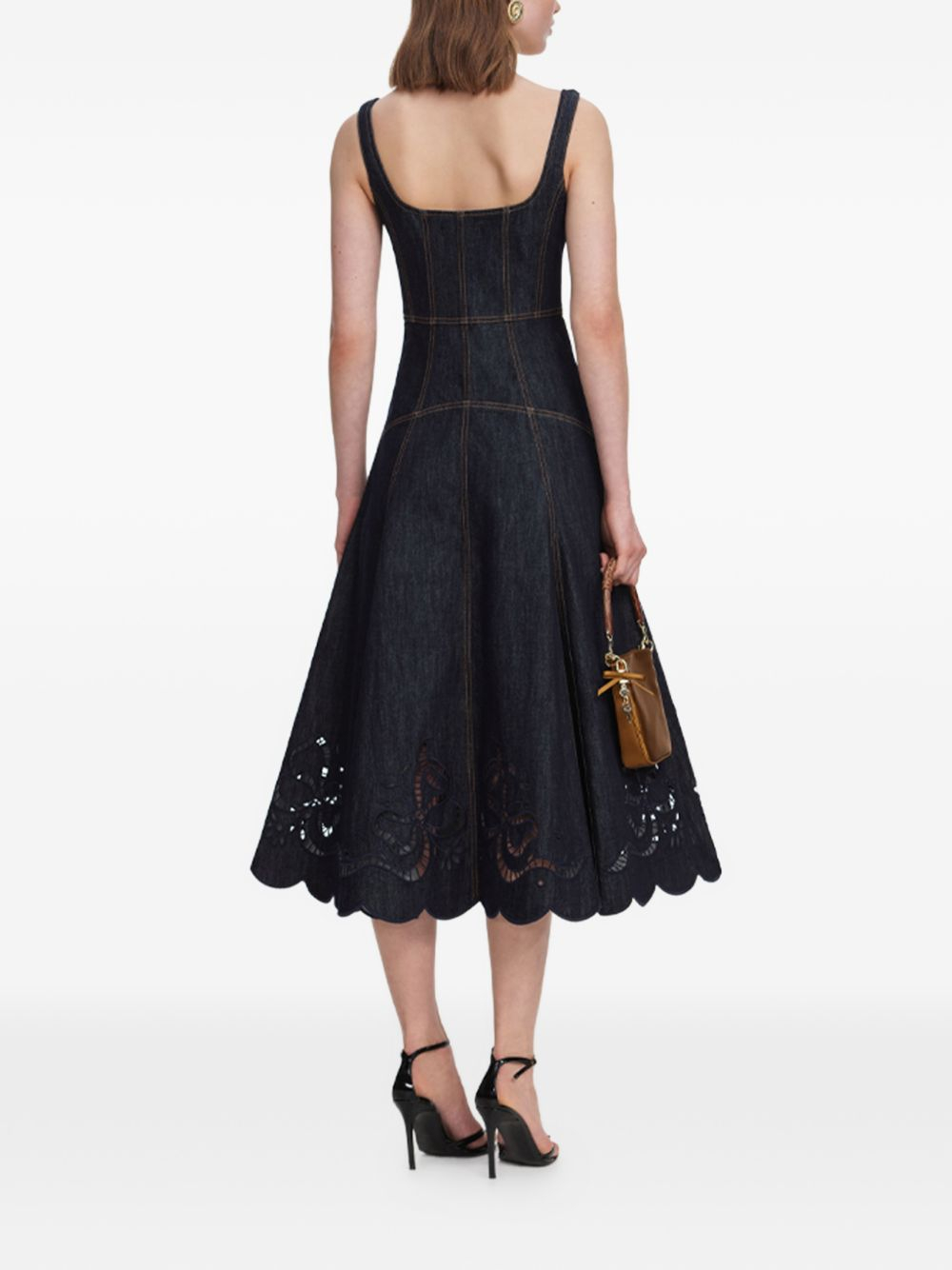 [SELF PORTRAIT] Sleeveless dress FW26 PF26 805M BLU