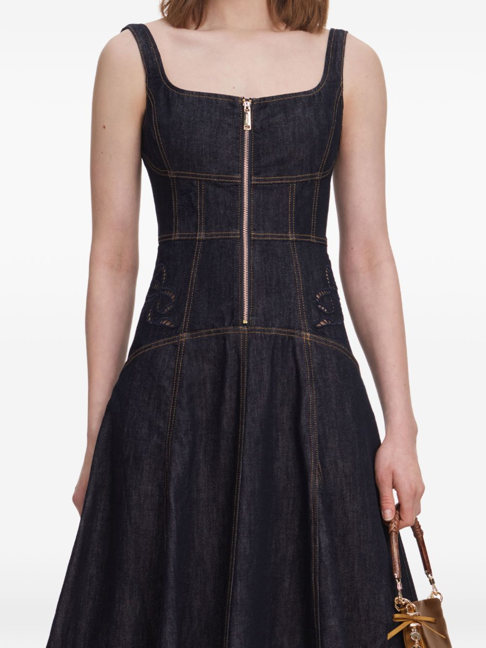 [SELF PORTRAIT] Sleeveless dress FW26 PF26 805M BLU