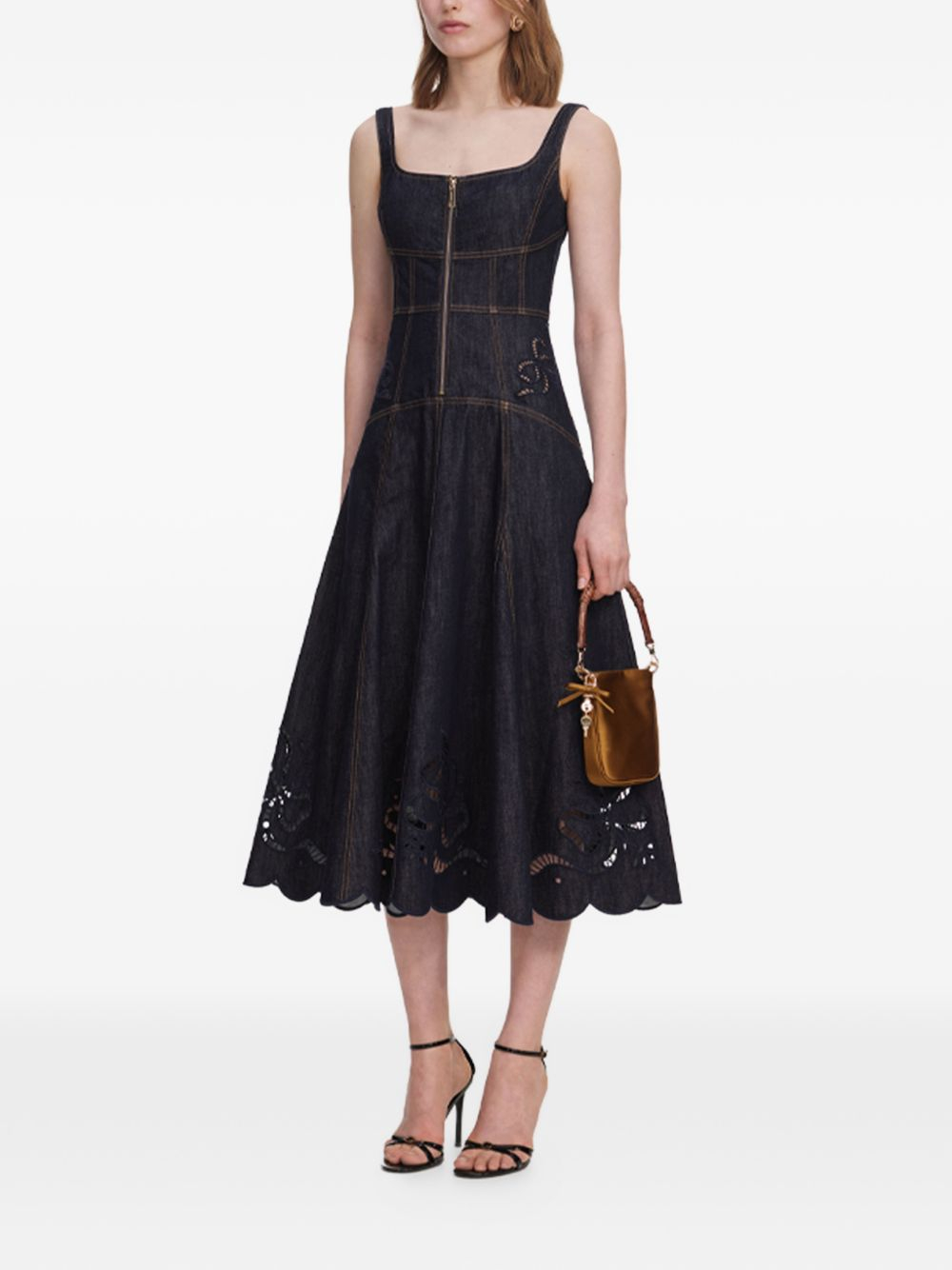 [SELF PORTRAIT] Sleeveless dress FW26 PF26 805M BLU