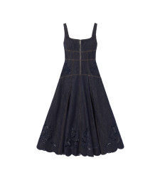 [SELF PORTRAIT] Sleeveless dress FW26 PF26 805M BLU