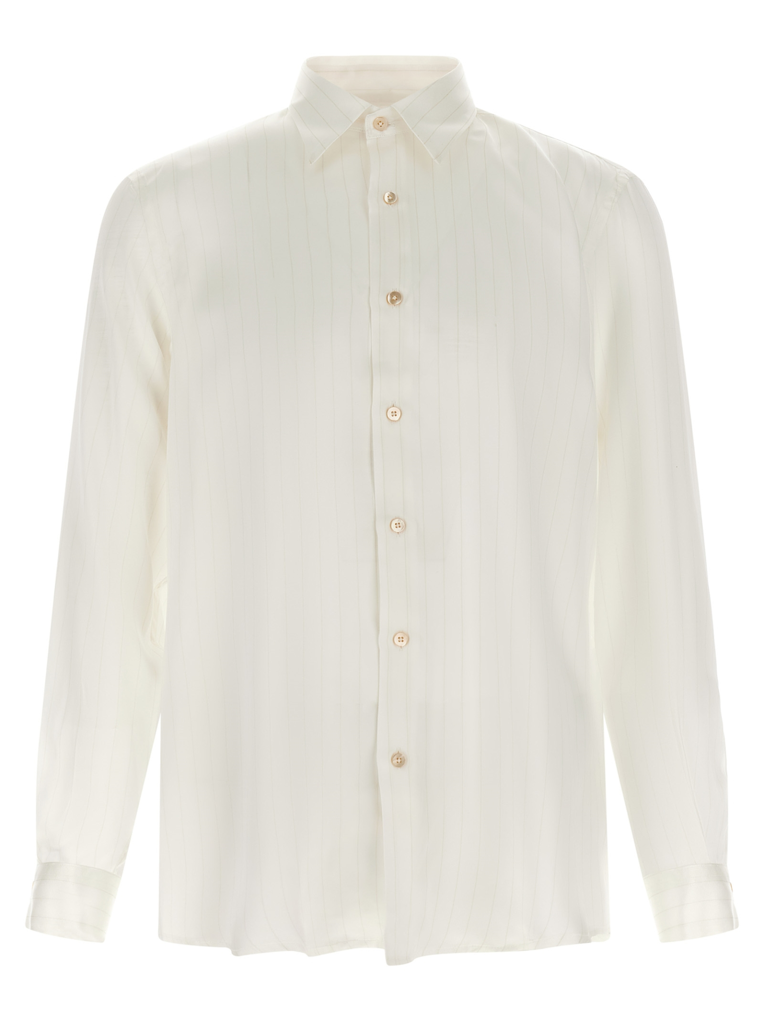 [RIVIERA PROJECT] Shirts Long Sleeve SS26 CAMICIASETASTAMPATABEIGE