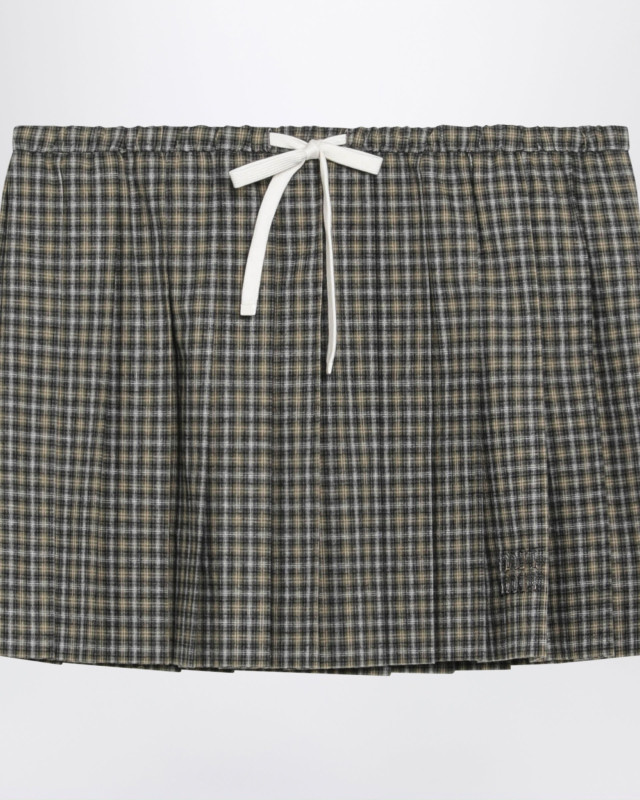 [Miu Miu] Mini skirt FW26 MG2752OOO6210
