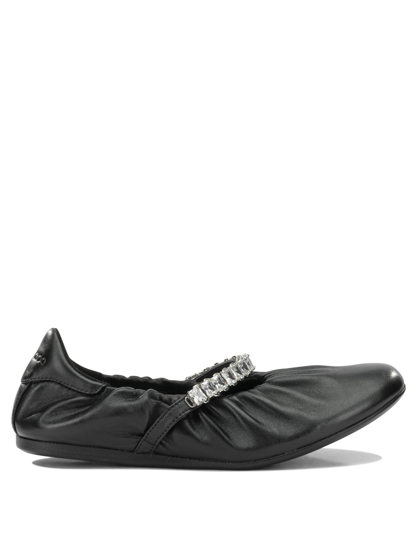 [Jimmy Choo] Flat shoes FW26 JADE BALLERINAGKEX BLACK/CRYSTAL