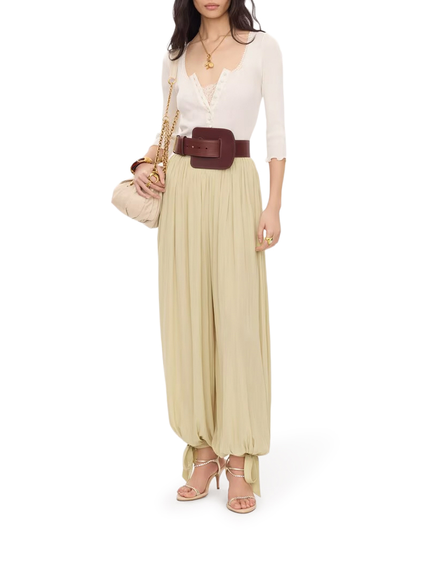 [Chloe] Blouse FW26 CH26AJH43088107 ICONIC MILK