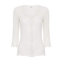 [Chloe] Blouse FW26 CH26AJH43088107 ICONIC MILK