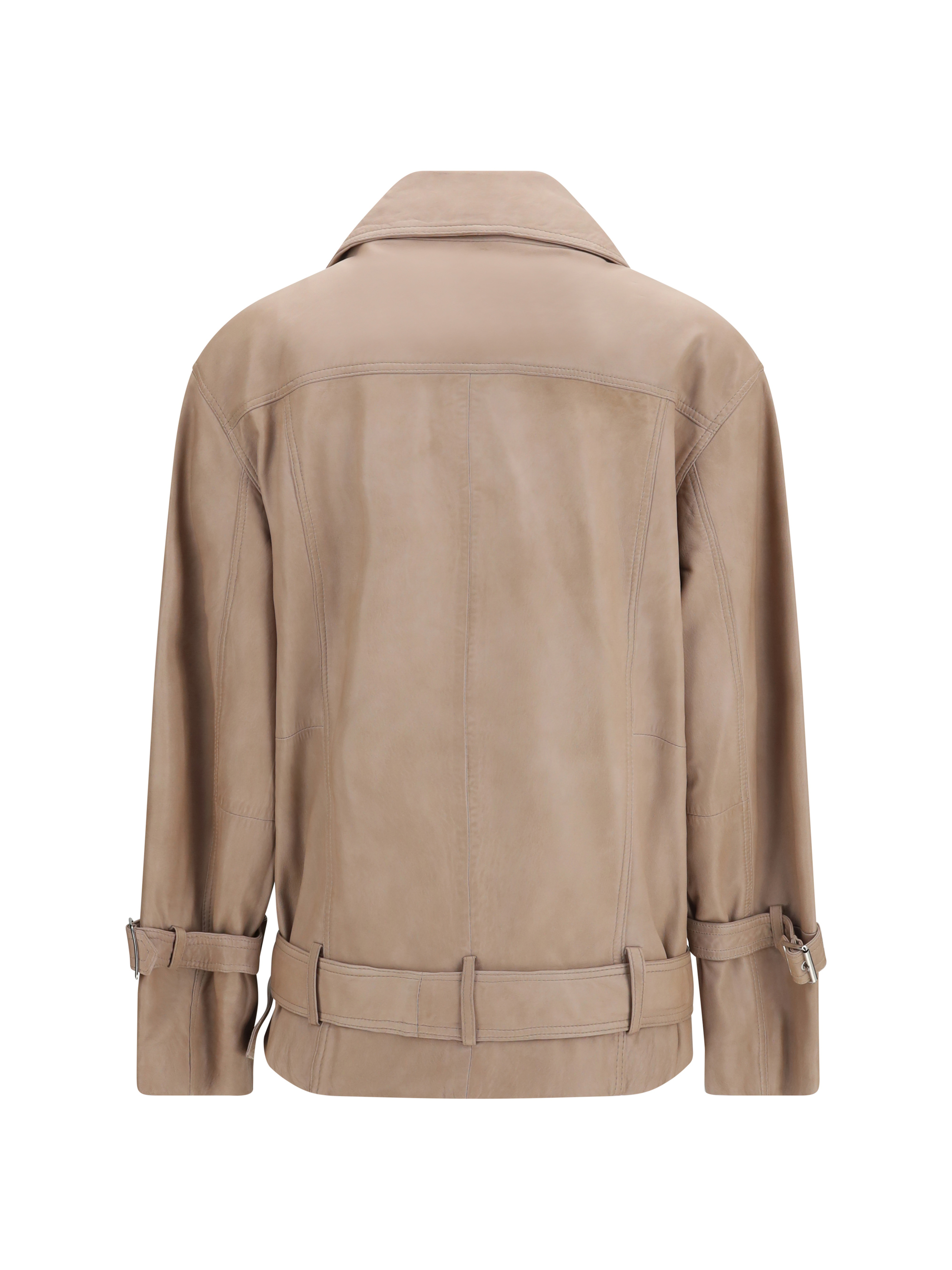 Leather biker Jacket