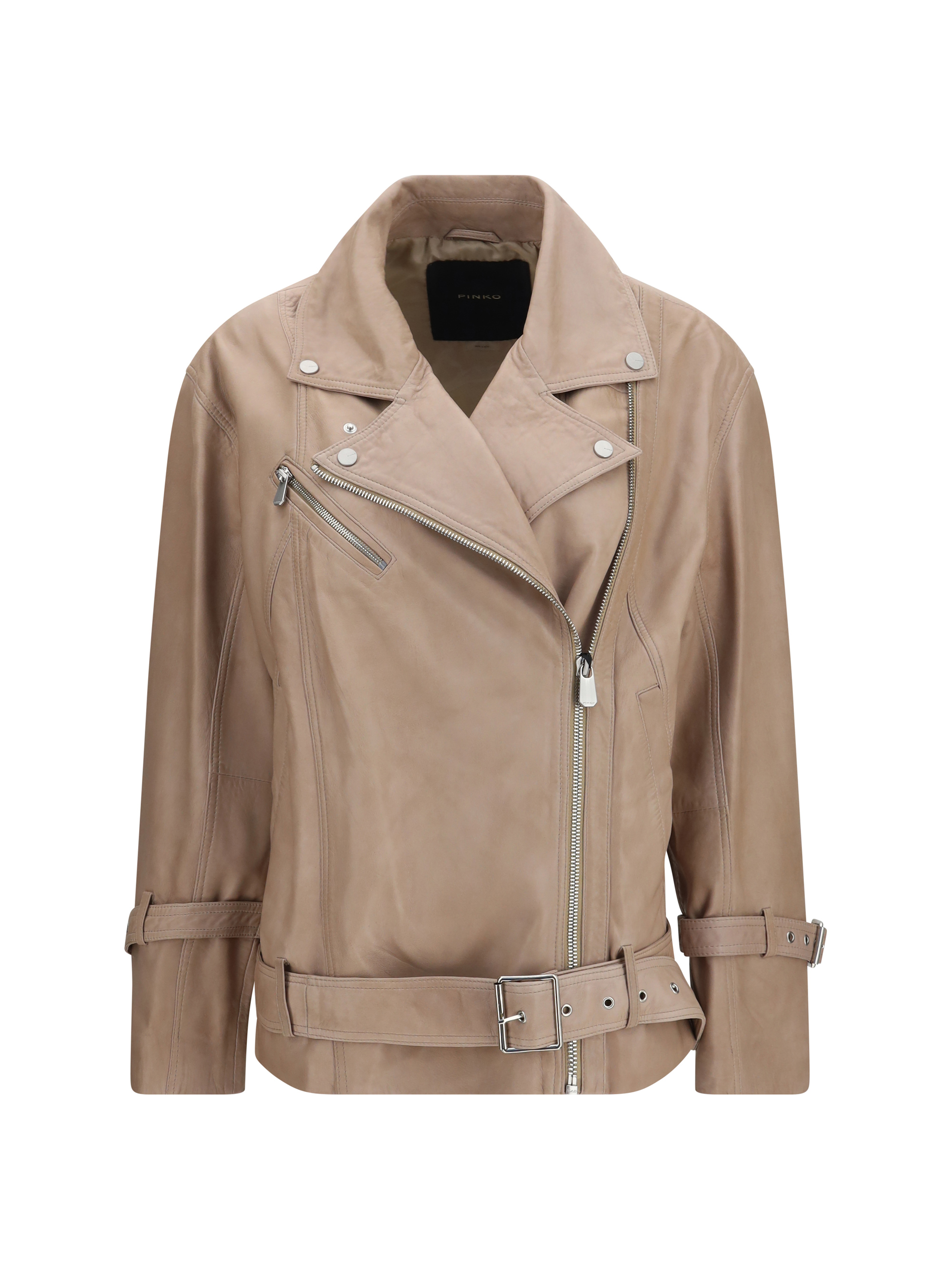 Leather biker Jacket