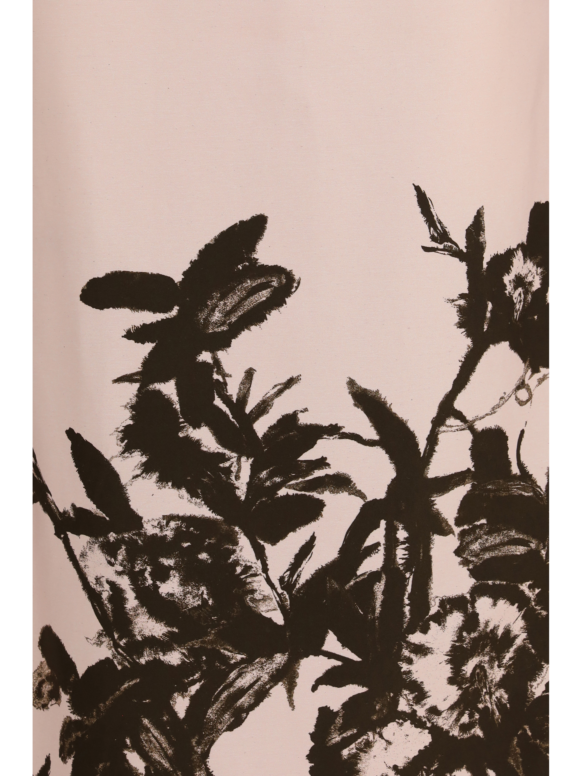 Petunia long Dress in cotton and viscose duchesse