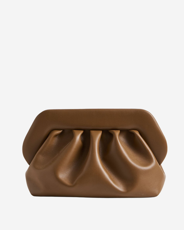 [Themoire'] Clutch bag SS26 261WTMB00OOVF1230AFRIARBROWN