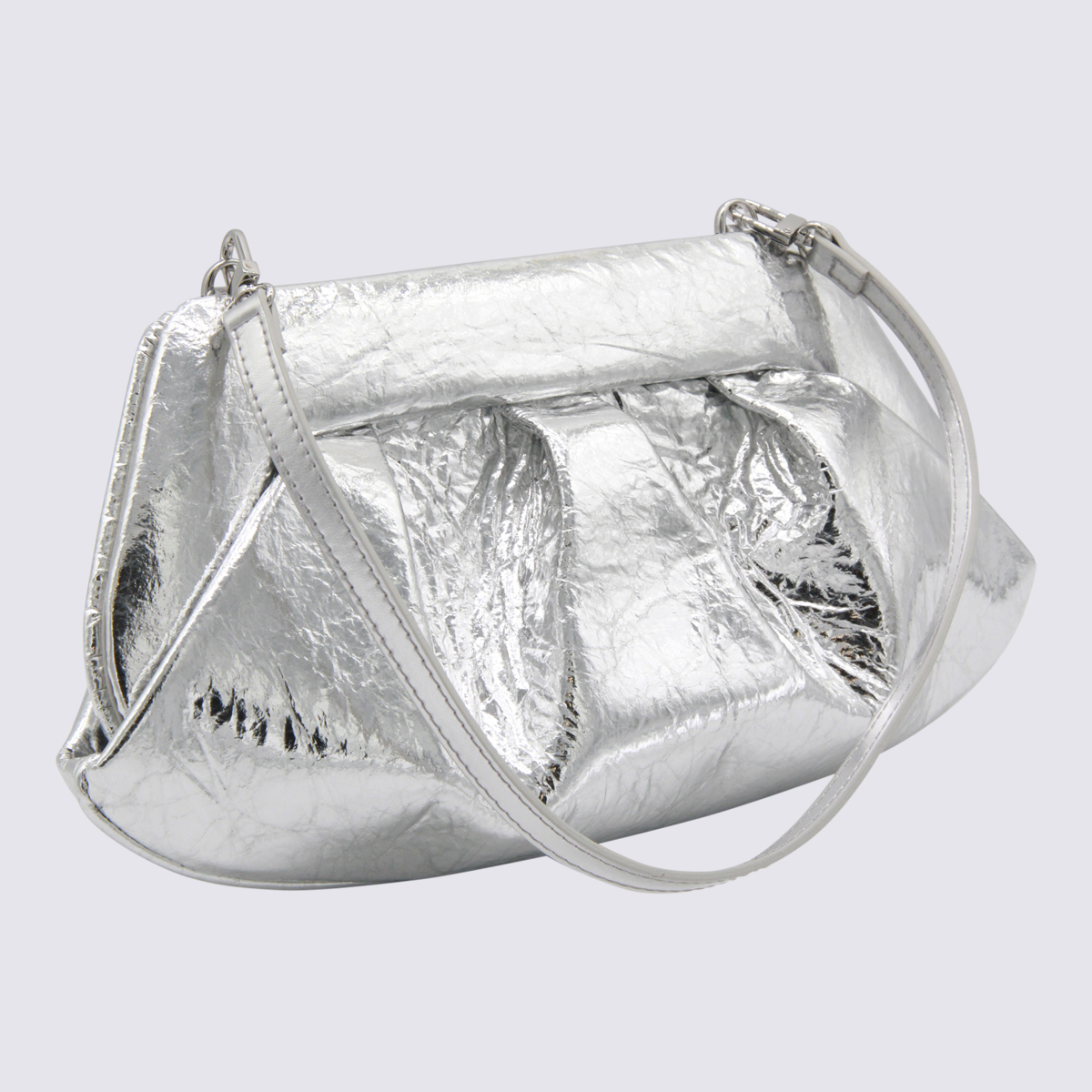 [Themoire'] Clutch bag FW25 TMFW25EMRPI18SILVER