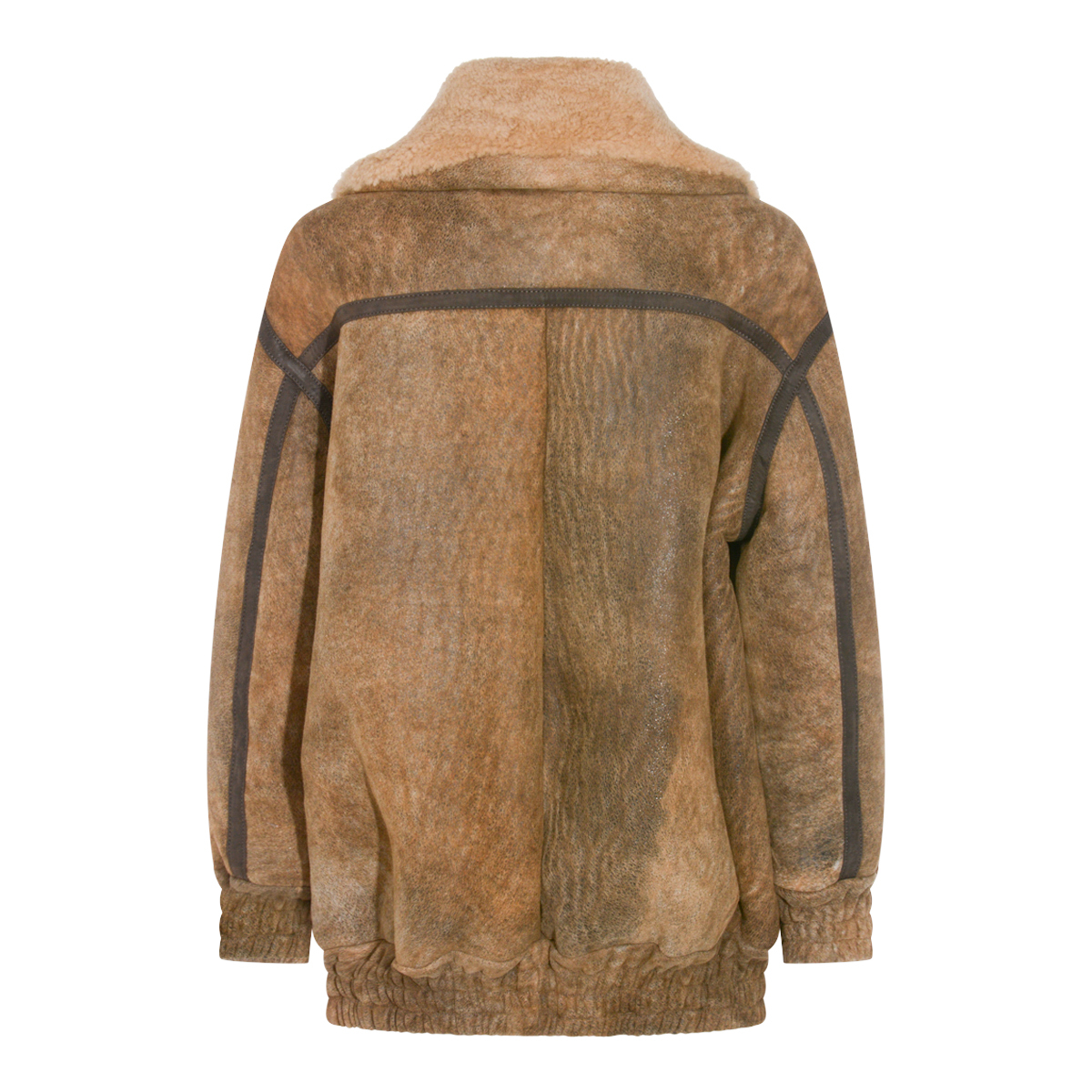 [SALVATORE SANTORO] Leather Jacket FW25 W25SANTD49028DCAMEL