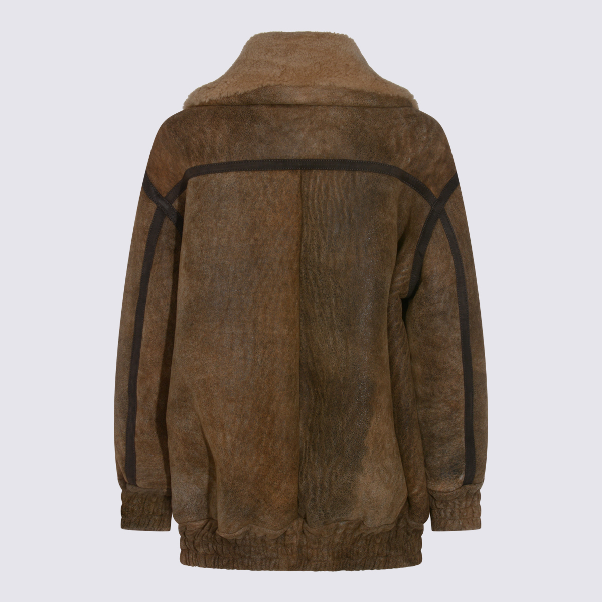 [SALVATORE SANTORO] Leather Jacket FW25 W25SANTD49028DCAMEL