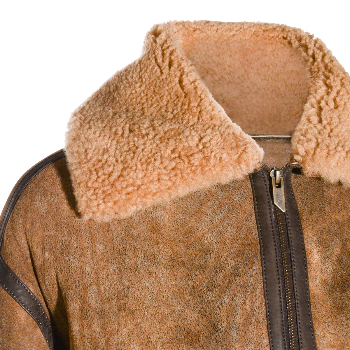 [SALVATORE SANTORO] Leather Jacket FW25 W25SANTD49028DCAMEL