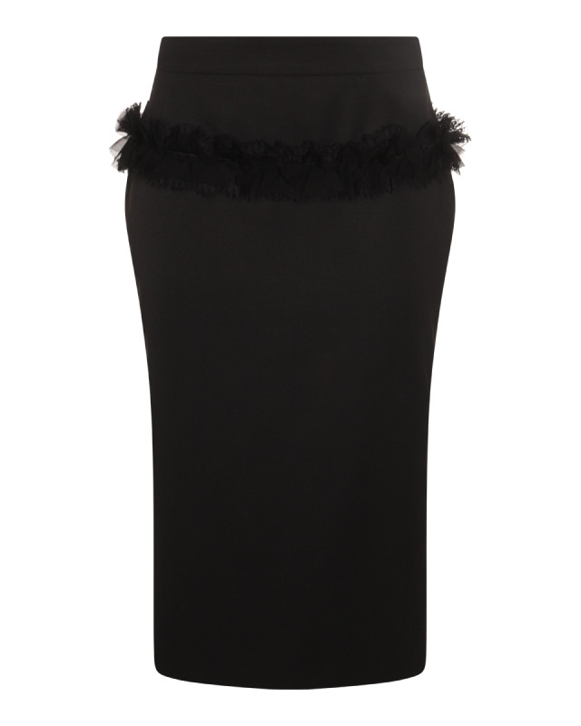 [Alexander McQueen] Midi skirt FW25 839515QJAAC1000