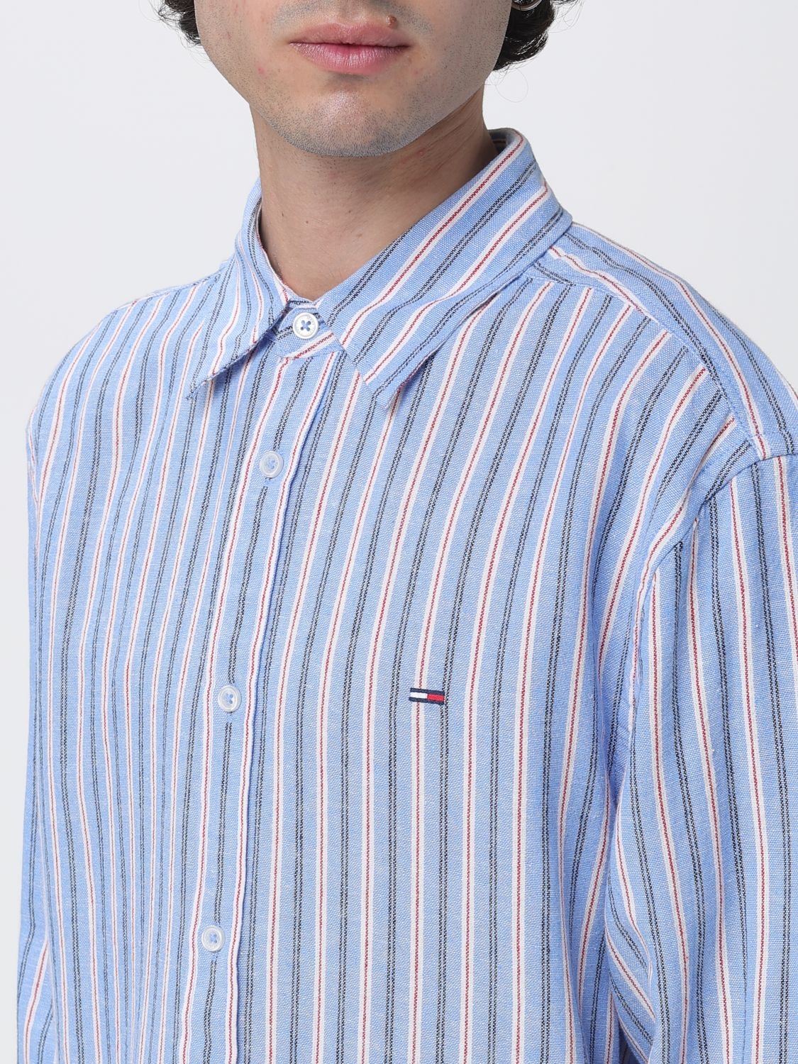 [TOMMY JEANS] Shirts Long Sleeve SS26 DM0DM22755 C38