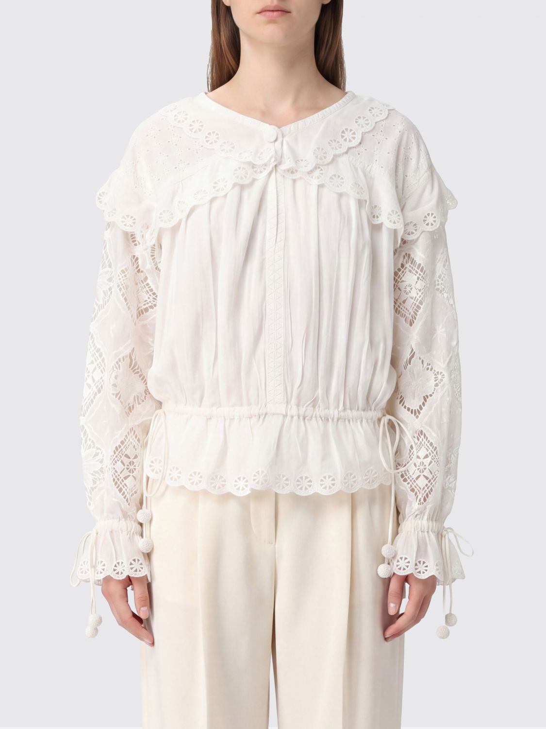 [Isabel Marant] Blouse SS26 HT0886FAD2J17I 20WH