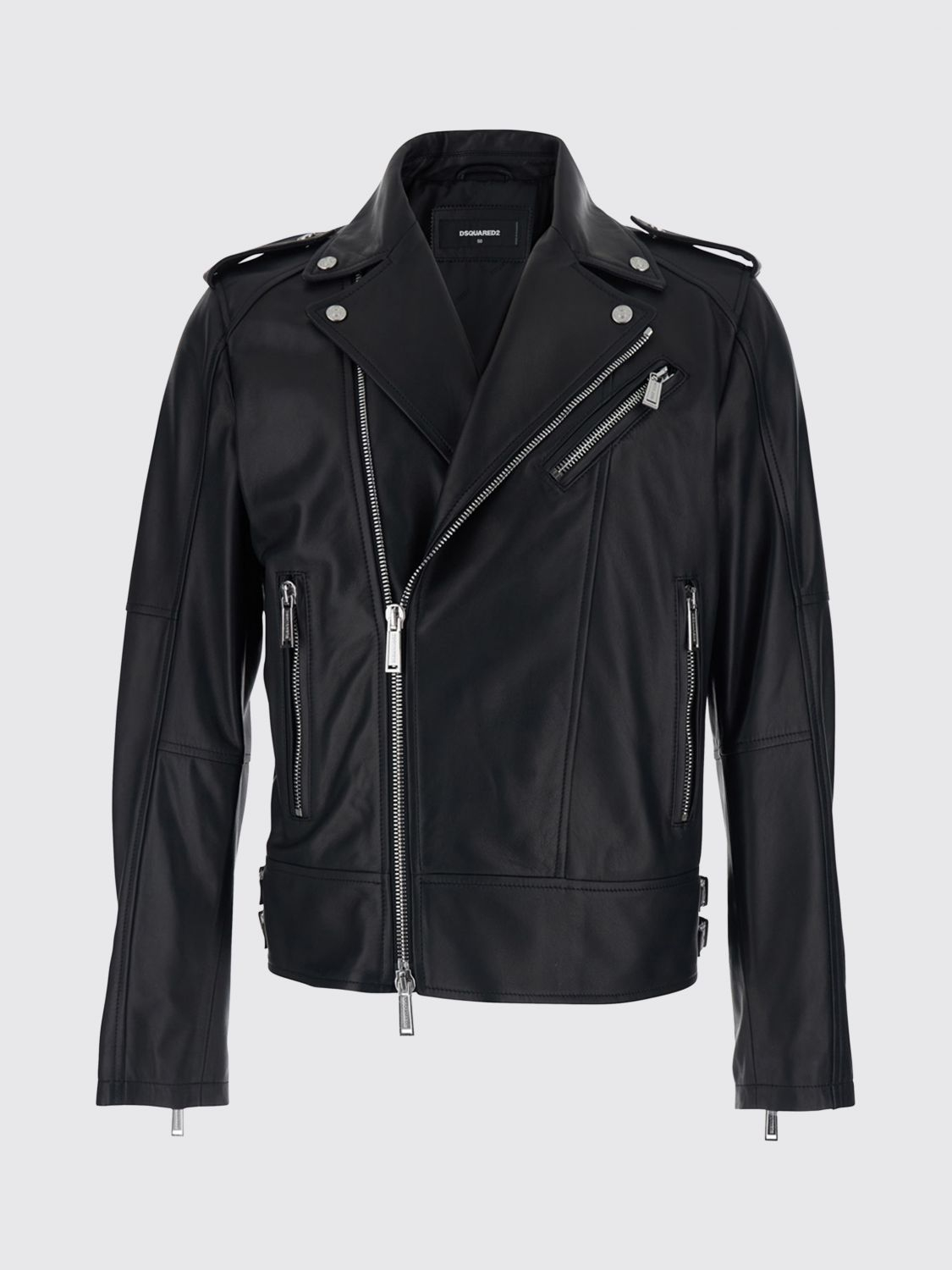 [Dsquared2] Leather Jacket SS26 S74AM1329SY1491 900