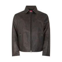 [Diesel] Leather Jacket FW26 A204610BKBR_9XX