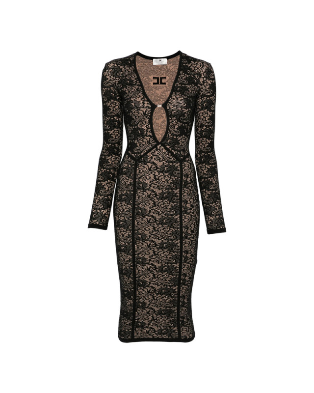 [ELISABETTA FRANCHI] Long sleeve dress FW26 AM26Q66E2  FR9