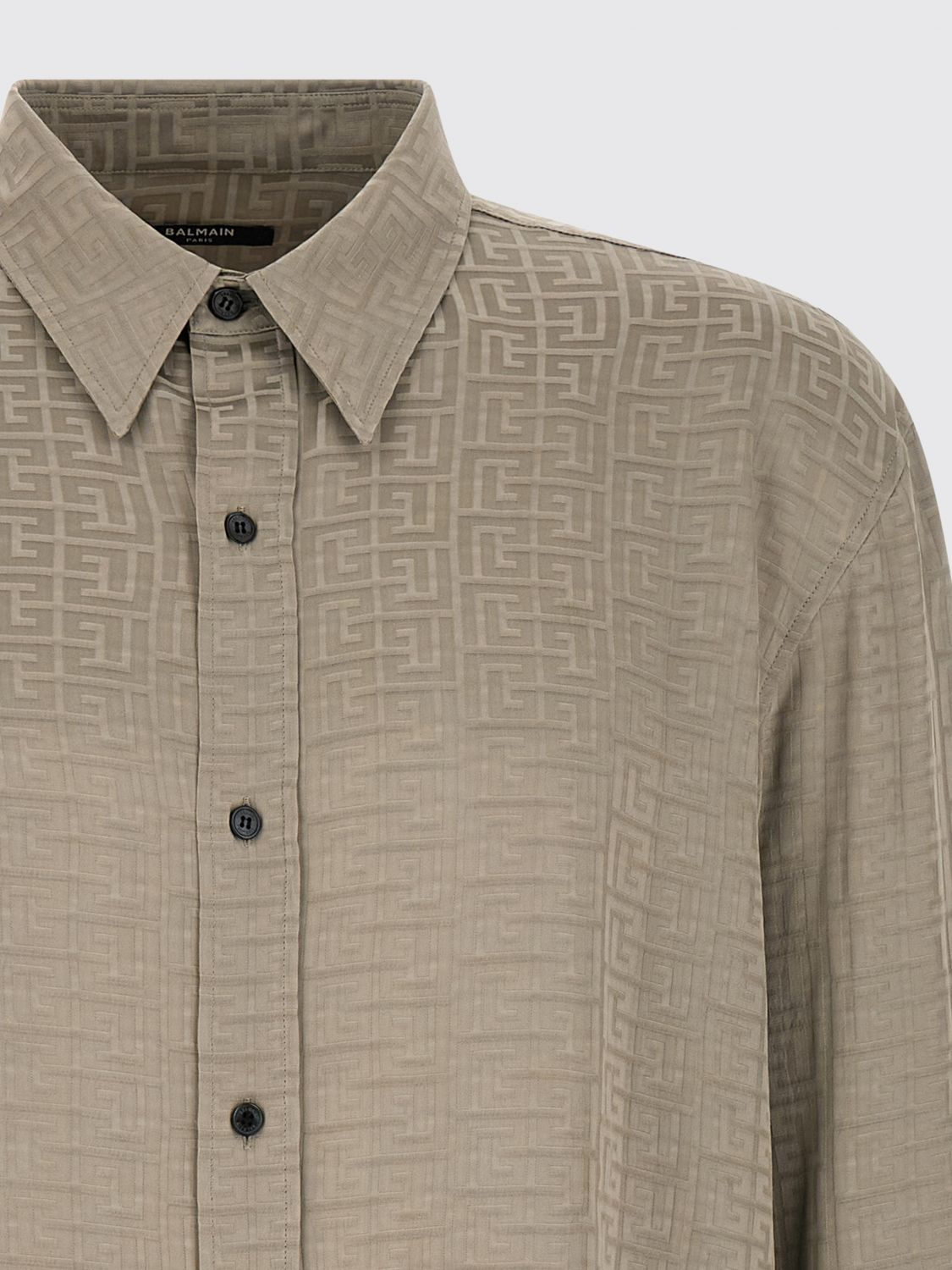 [Balmain] Shirts Long Sleeve SS26 GH1HS555VI74 9DJ