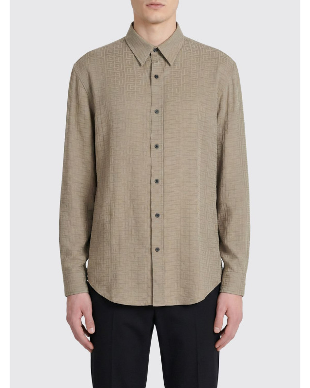 [Balmain] Shirts Long Sleeve SS26 GH1HS555VI74 9DJ