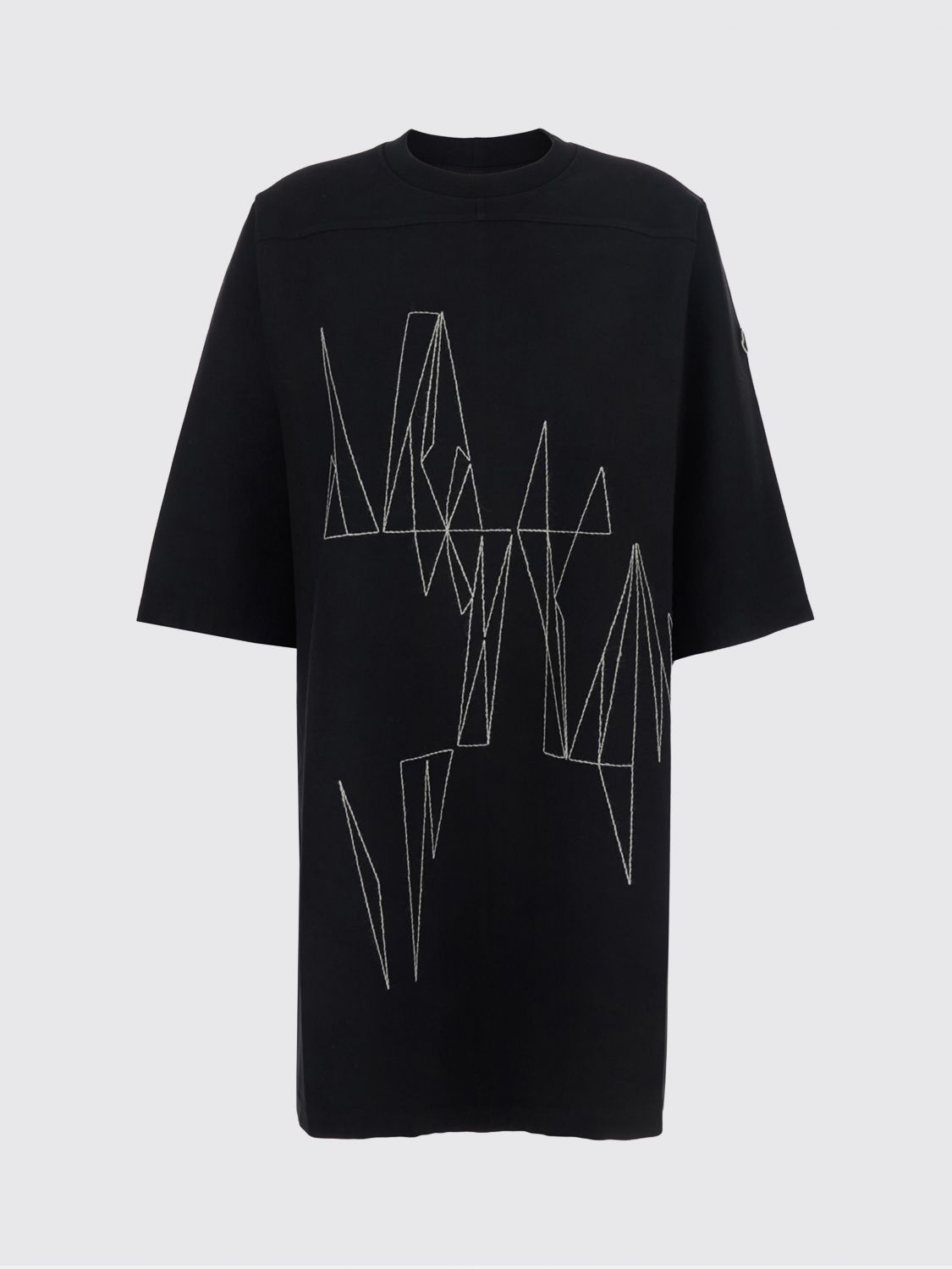 [RICK OWENS + MONCLER] T-shirts Short Sleeve SS26 MU01F8C0489B7R 999