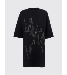 [RICK OWENS + MONCLER] T-shirts Short Sleeve SS26 MU01F8C0489B7R 999