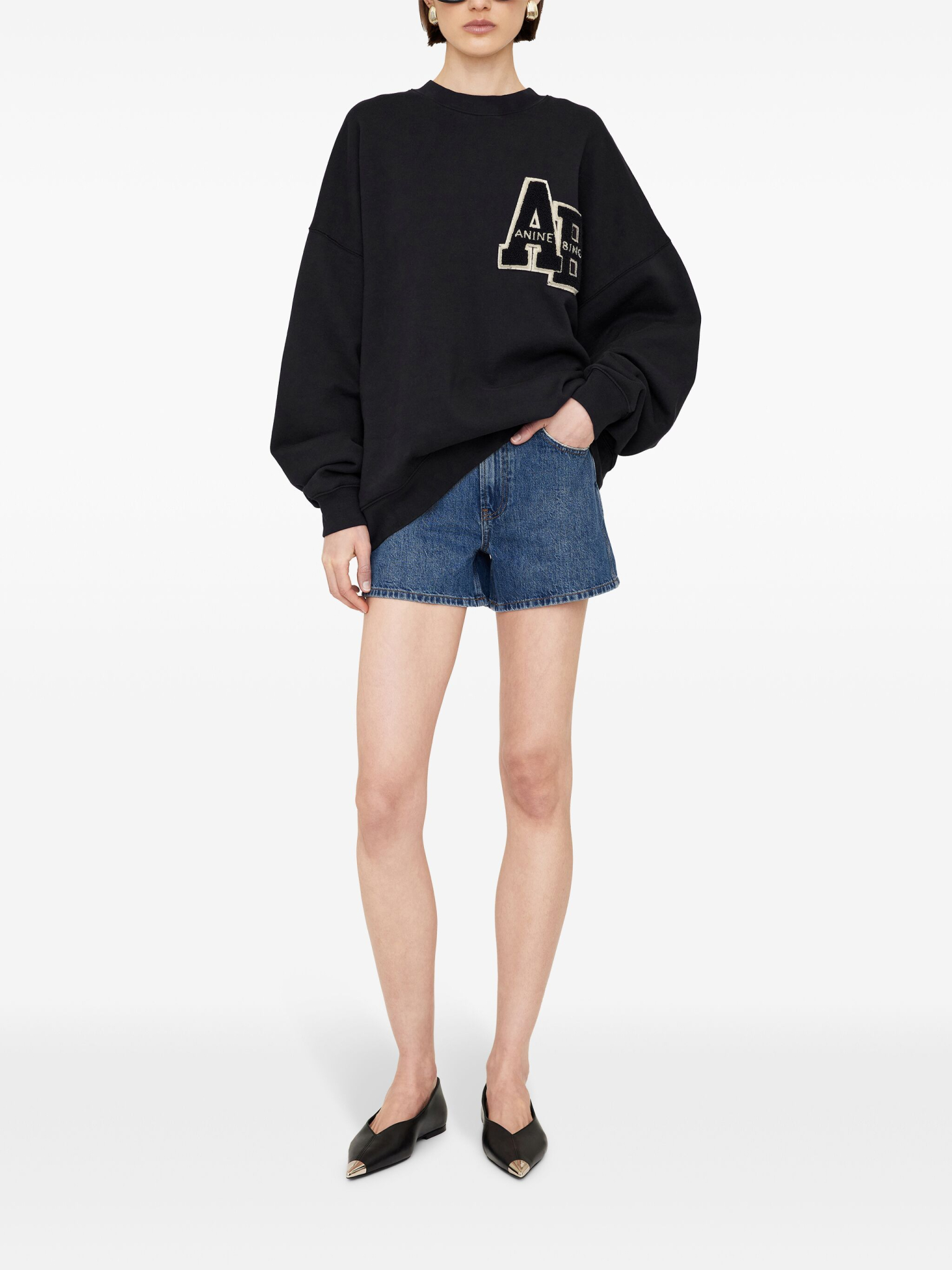 [Anine Bing] Sweatshirt FW26 A0810074BLK1