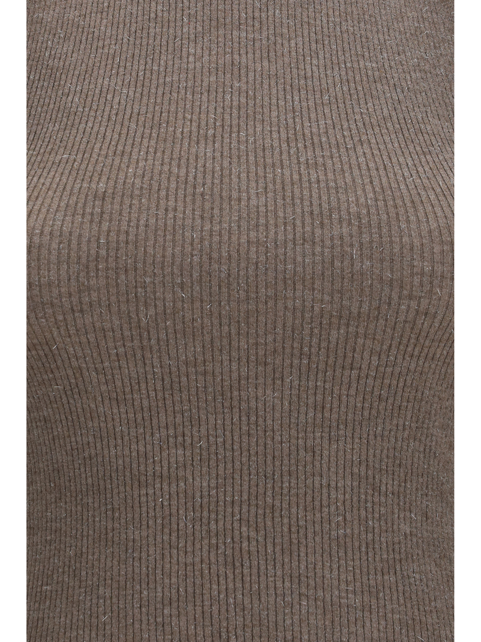 Sleeveless Turtleneck with luminous details