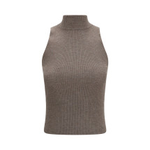 Sleeveless Turtleneck with luminous details