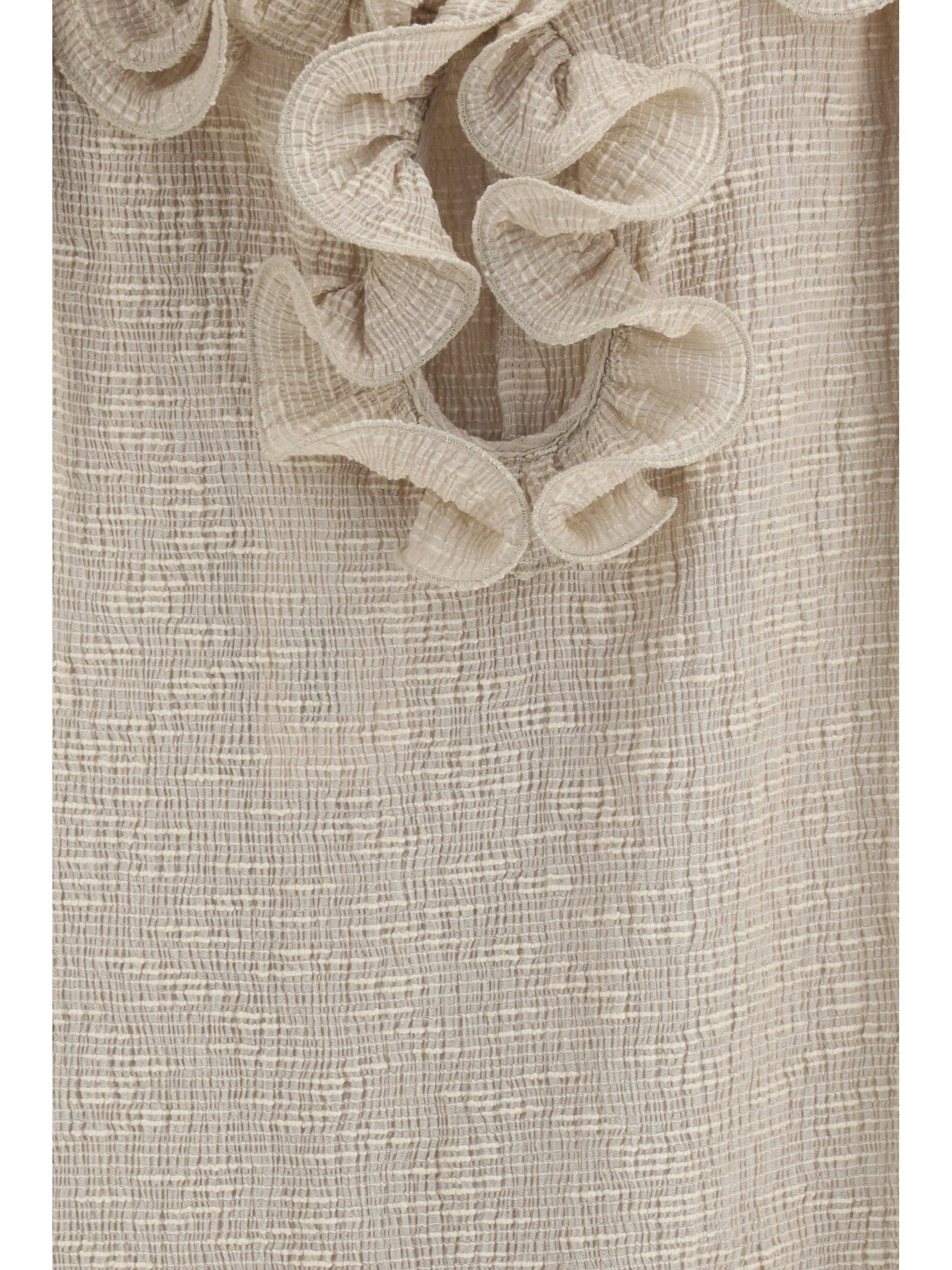 Sleeveless crêpe beach mini Dress
