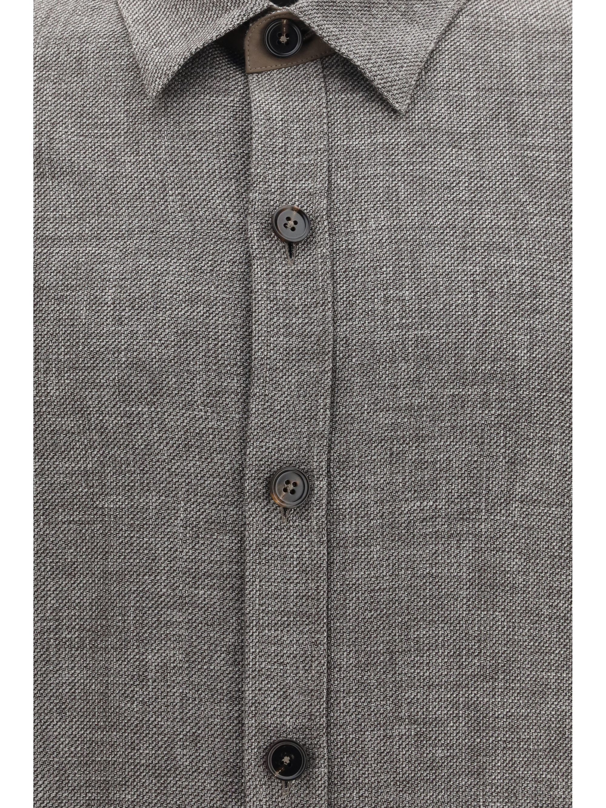 Cashmere, linen, and silk Overshirt