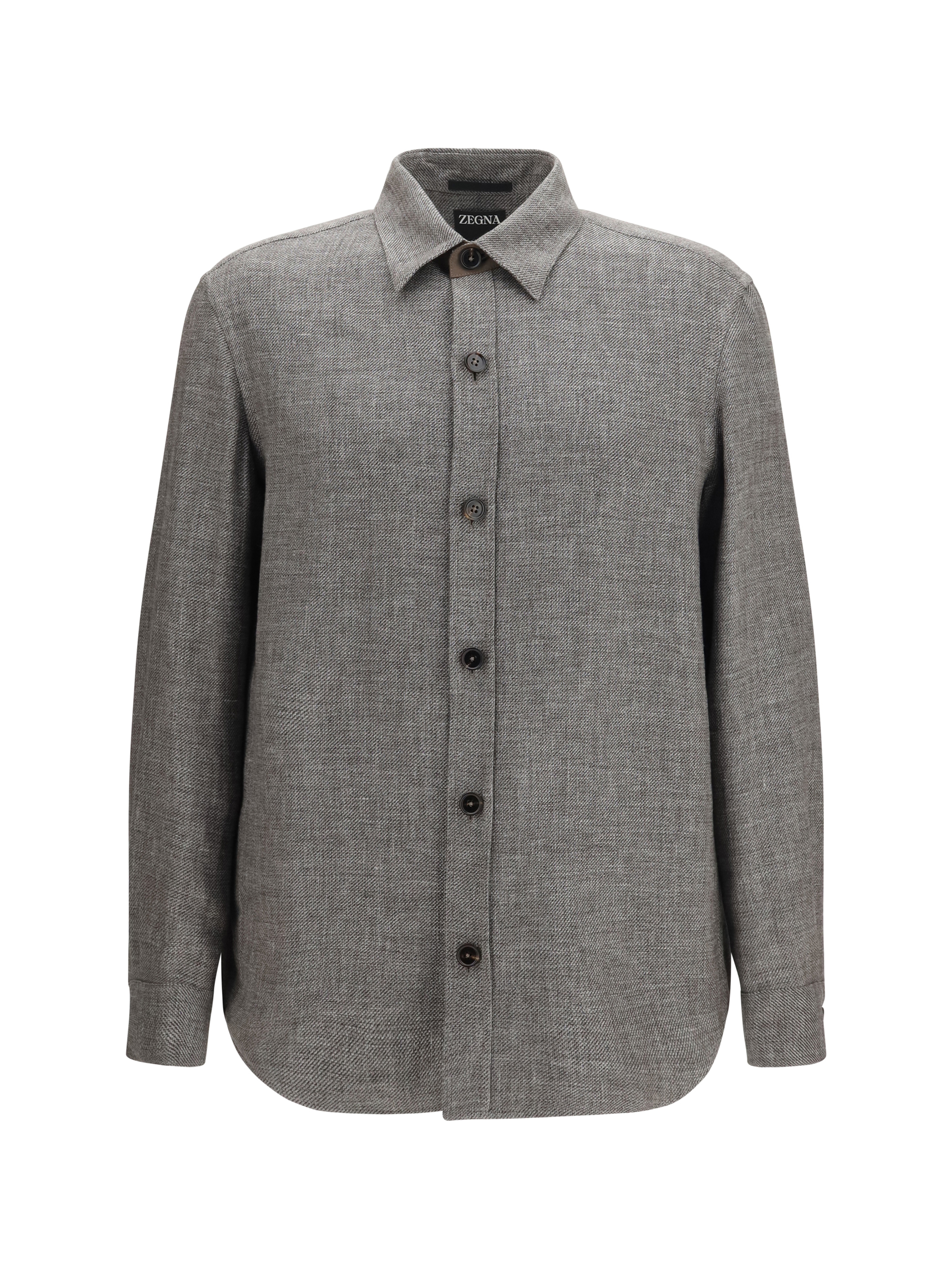Cashmere, linen, and silk Overshirt