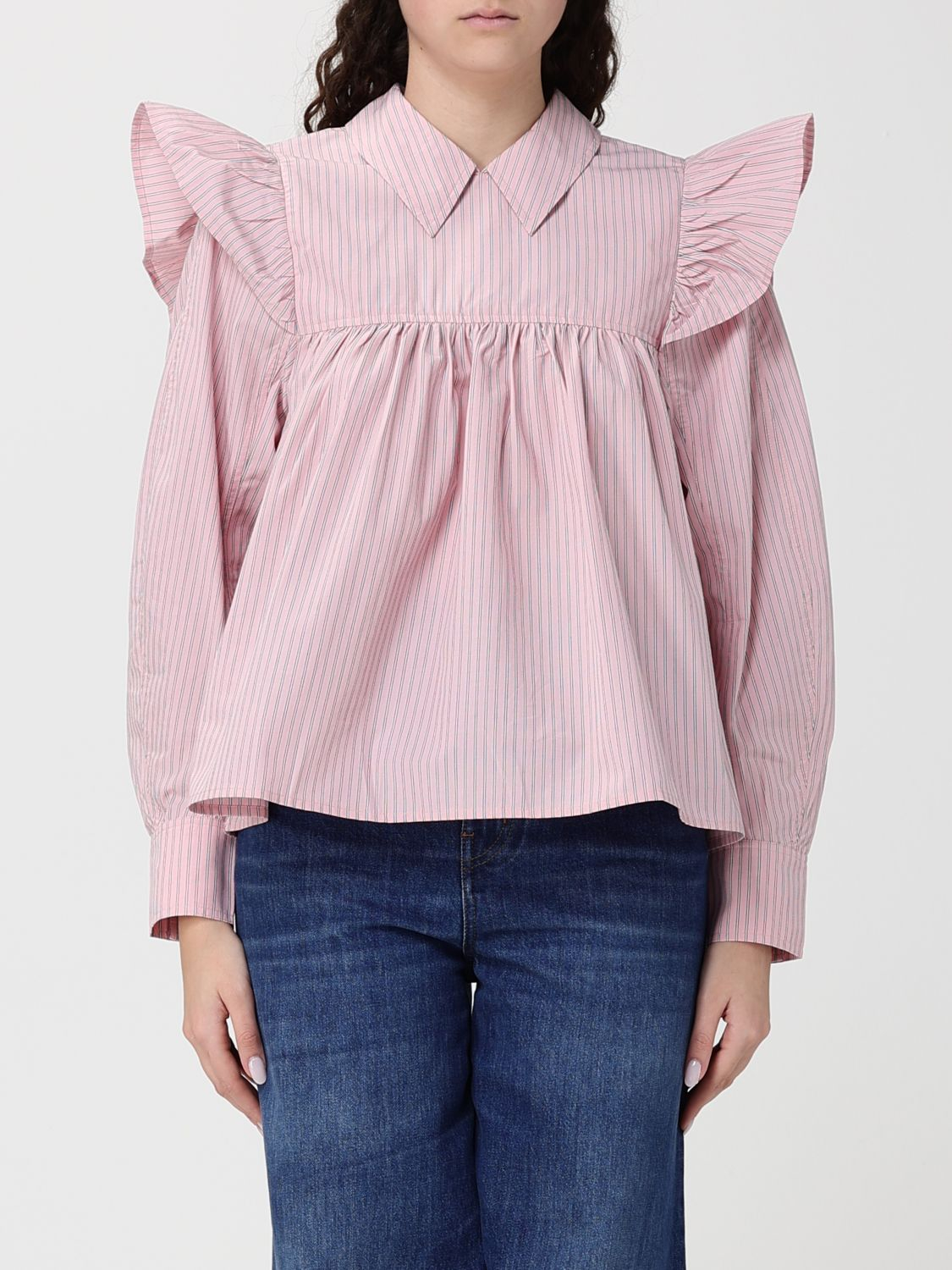 [GANNI] Shirts Long Sleeve SS26 A1040084 868