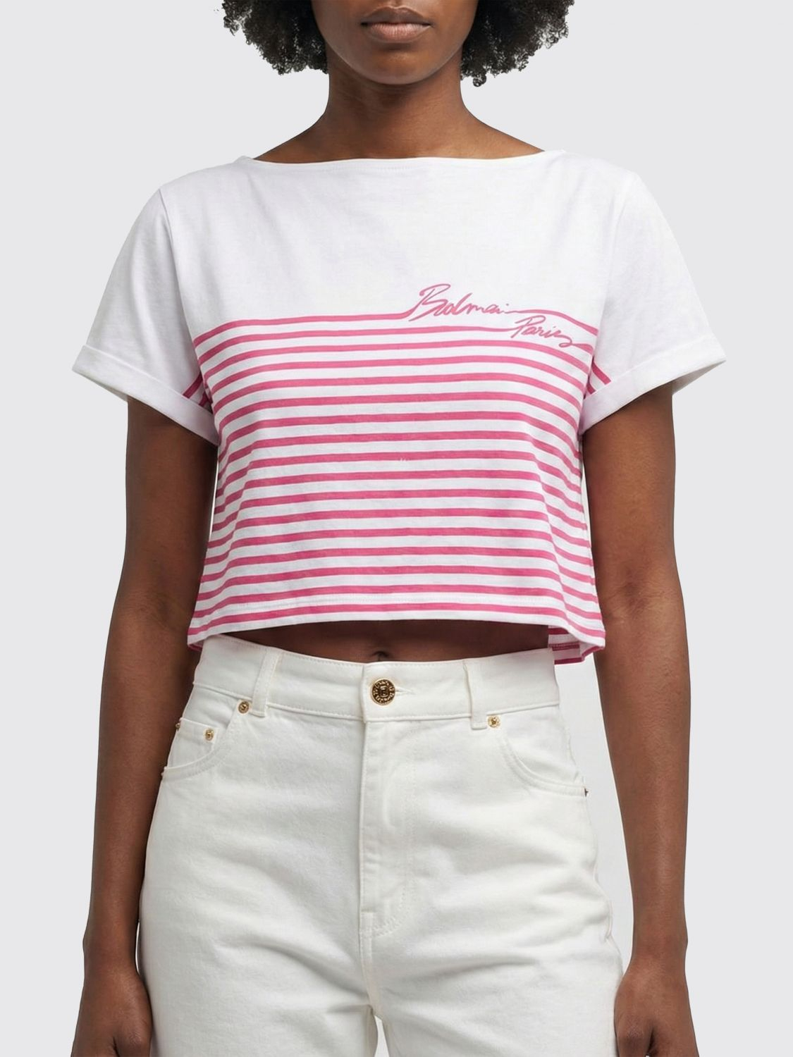 [Balmain] T-shirts Short Sleeve SS26 GF1EE150GF53 GVA