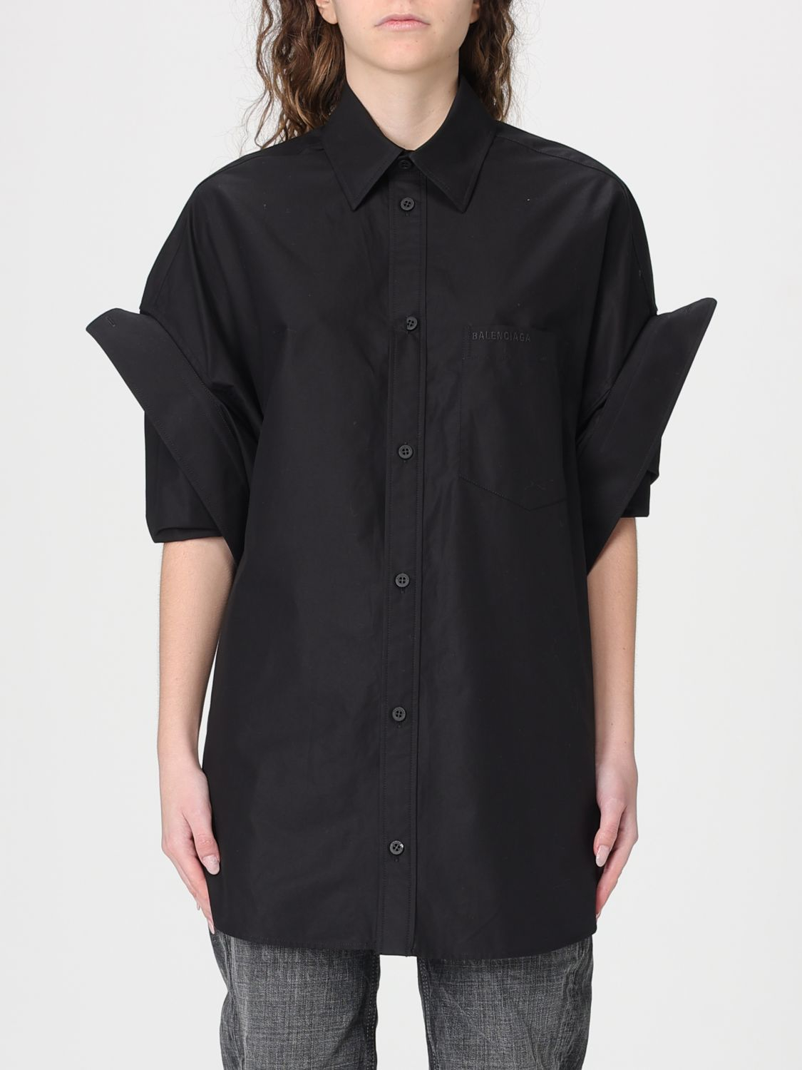 [Balenciaga] Shirts Short Sleeve SS26 834033TNM60 1000