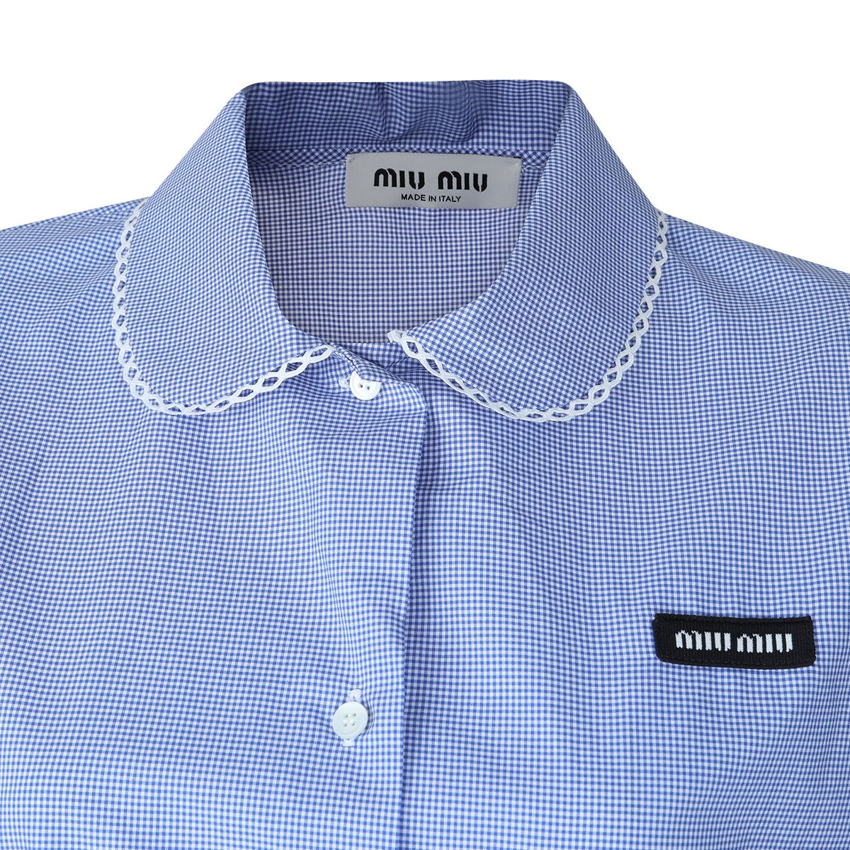 [Miu Miu] Shirts Short Sleeve SS26 MK2016SOOO187G F0AZ1