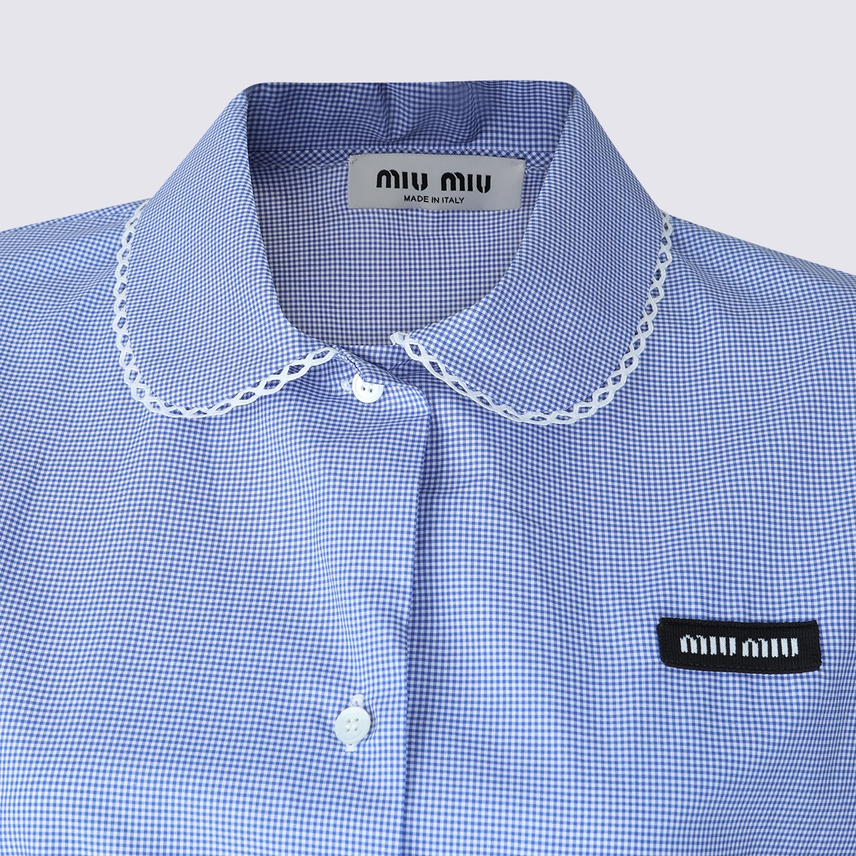 [Miu Miu] Shirts Short Sleeve SS26 MK2016SOOO187G F0AZ1