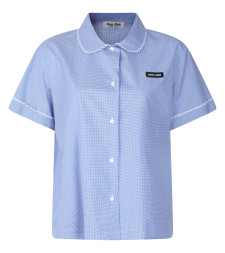 [Miu Miu] Shirts Short Sleeve SS26 MK2016SOOO187G F0AZ1