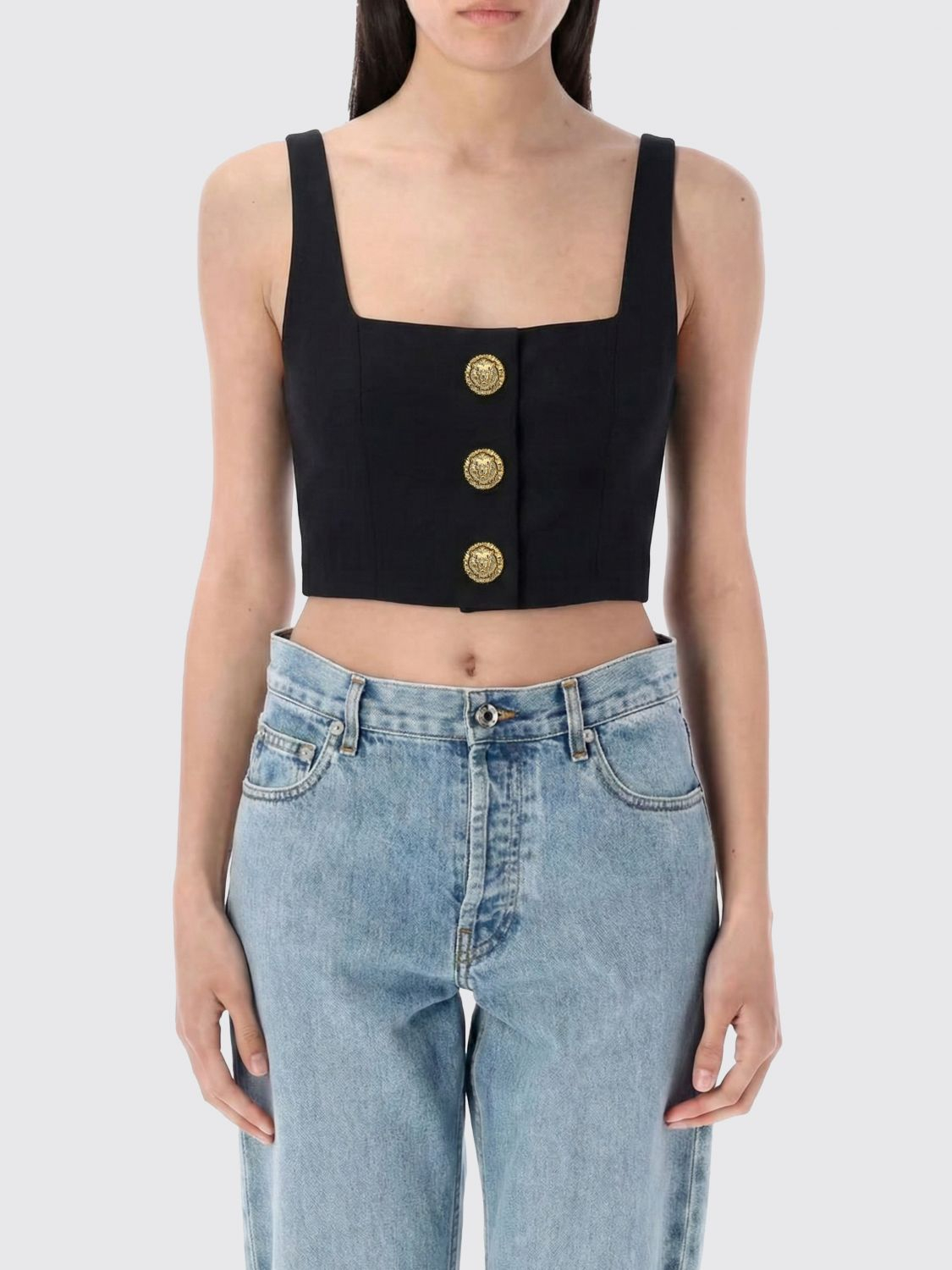 [Balmain] Tank top SS26 GF1AB520WC09 0PA