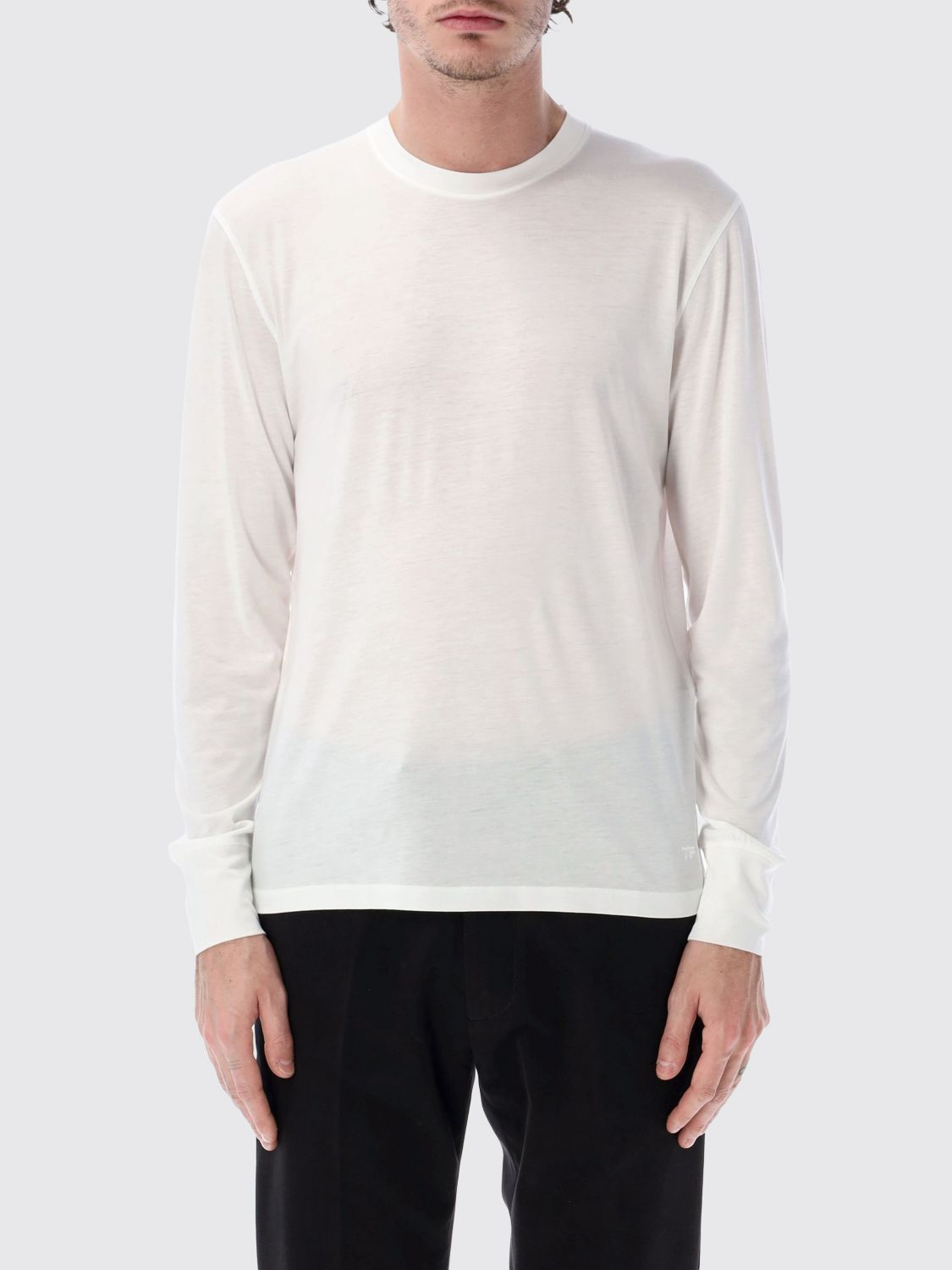 [Tom Ford] T-shirts Long Sleeve SS26 JCL006JMT012 WAB